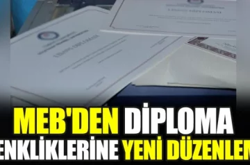 MEB’den diploma denkliklerine yeni düzenleme