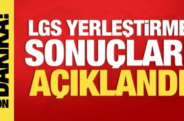 LGS yerleştirme sonuçları açıklandı